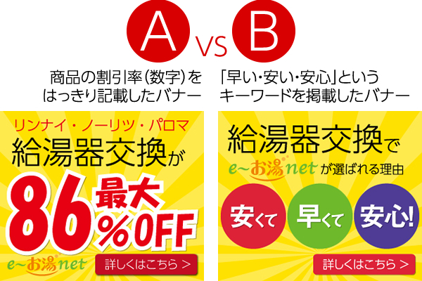 リマーケティング広告を2種類のバナーでABテスト